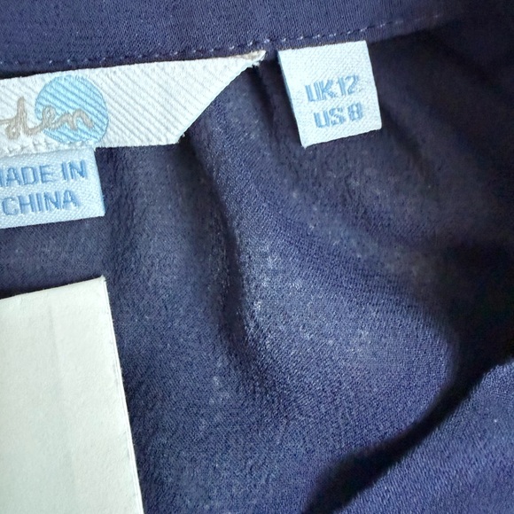 Boden Chic Navy Blouse - Picture 9 of 10